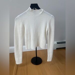 Windsor Cream Ribbed Knit Top